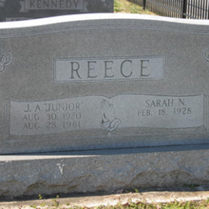 J. A. Reece,Jr (grave)