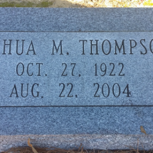 Joshua M. Thompson,Jr (grave)