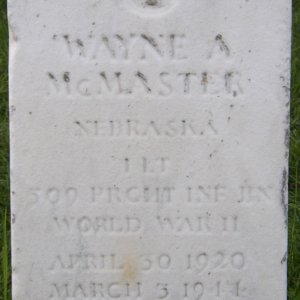 W. McMaster (Grave)