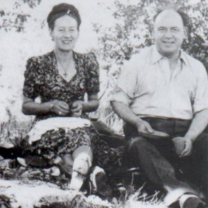 Gustave E. Bertrand (with wife Mary)