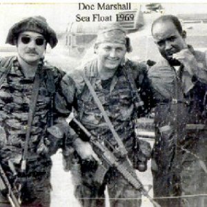 Homer (Doc) Marshall (centre)
