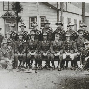 Edgar Sanders (prewar,kneeling 2nd left)