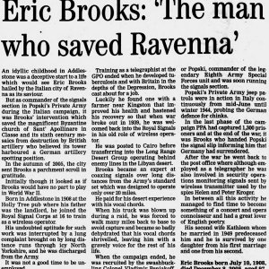 Eric Brooks (Obituary)