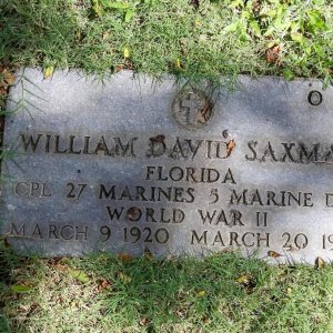 W. Saxman (Grave)