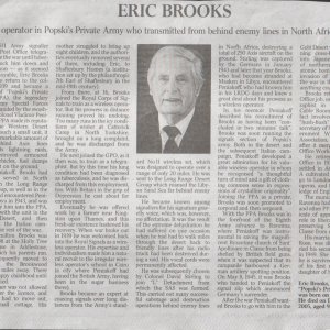 Eric Brooks (obituary)