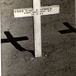 D. Serrick (original grave marker)