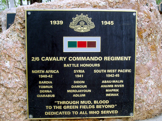 2/6 Cavalry Cdo Reg Memorial
