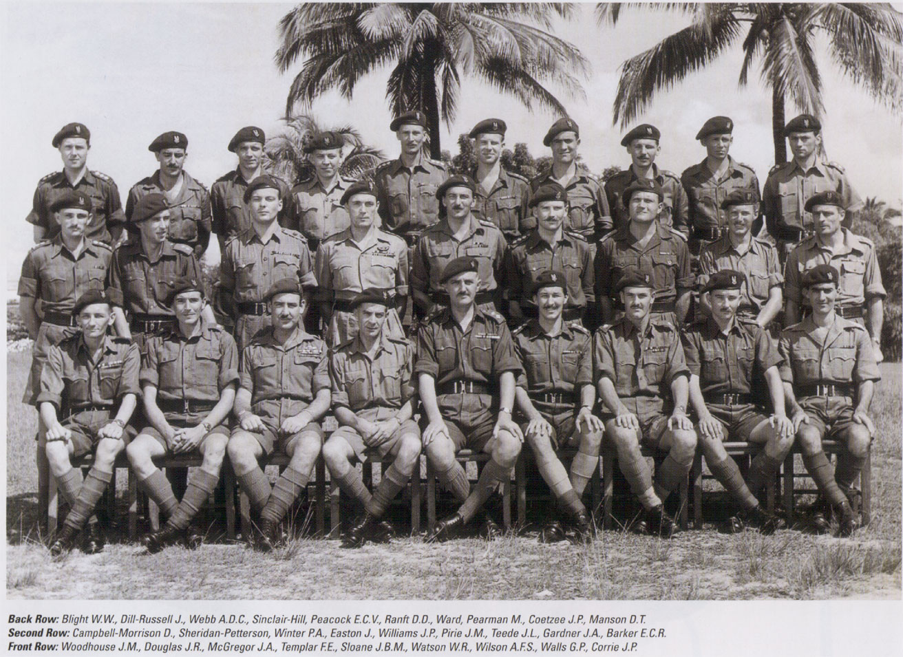 22 SAS officers December 1951
