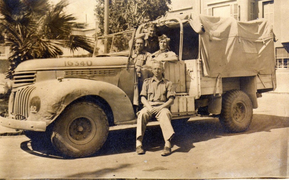 A.G. Evans (truck,1st left)