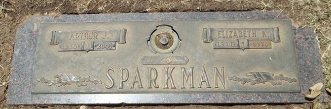 Arthur J. Sparkman (grave)