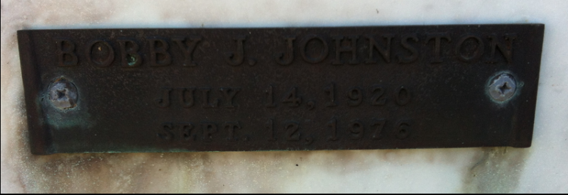 Bobby J. Johnston (grave)