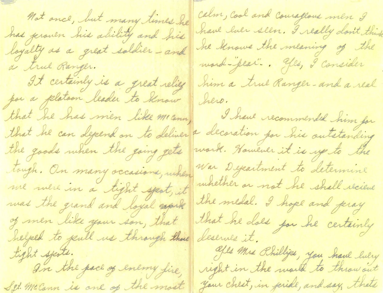 C. McCann (Letter from Lt. S.V. Porubsky) (#2)
