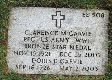 Clarence M. Garvie (grave)