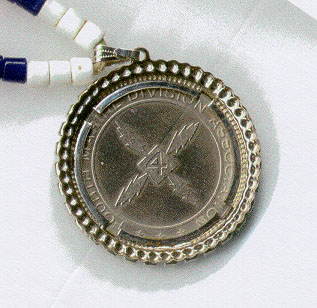 Code Talkers Silver Medallion (back face)