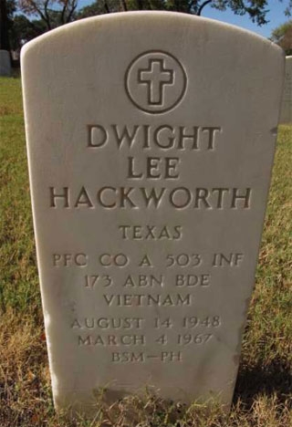 D. Hackworth (grave)