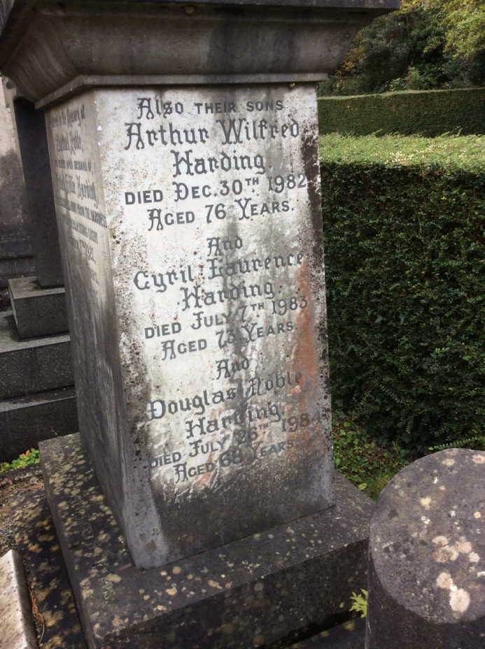 D. Harding (Grave/Memorial?)