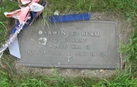 Darwin G. Beam (grave)