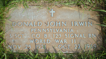Donald J. Irwin (grave)