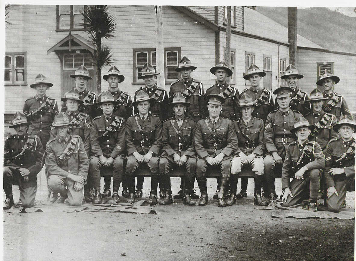 Edgar Sanders (prewar,kneeling 2nd left)
