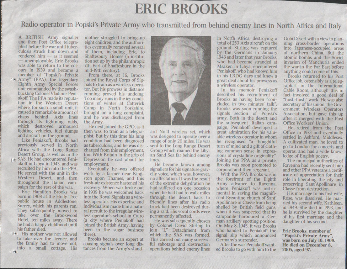 Eric Brooks (obituary)