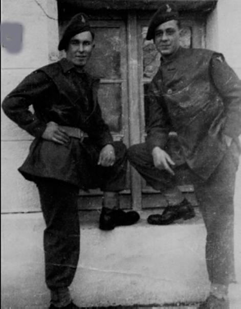 Ernest Batchelor (left)