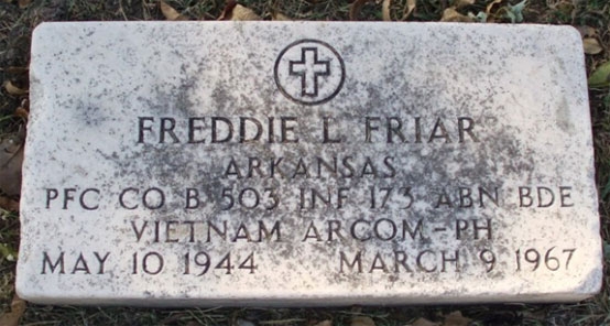 F. Friar (grave)