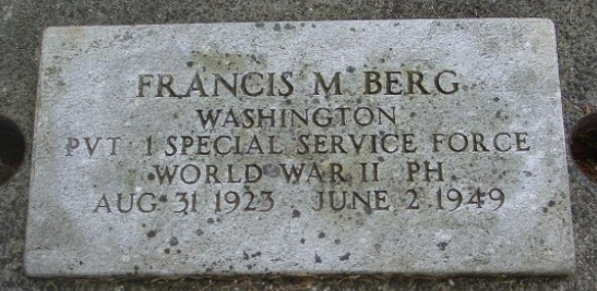Francis M. Berg (grave)