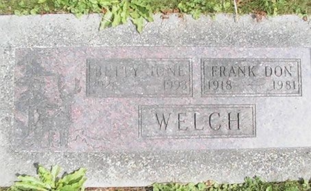 Frank D. Welch (grave)