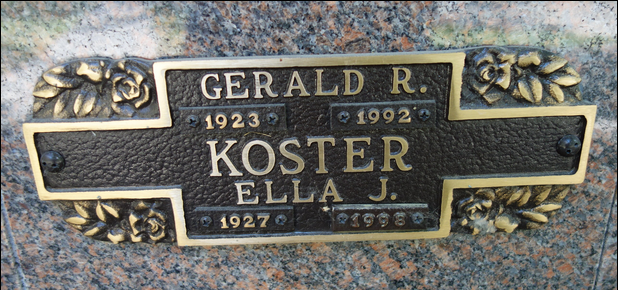 Gerald R. Koster (grave)