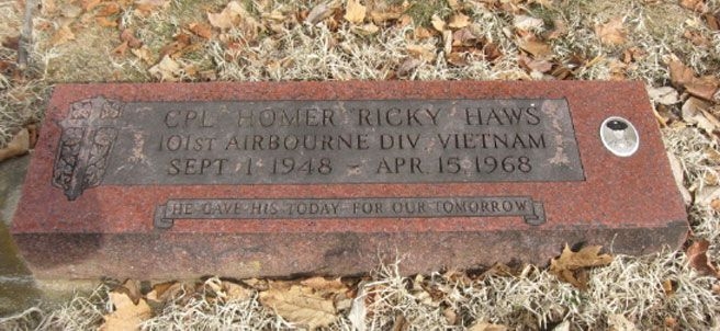 H. Haws (grave)