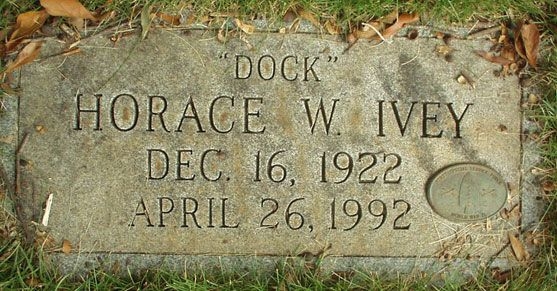 Horace W. Ivey (grave)