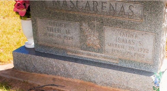 Isaias S. Mascarenas (grave)