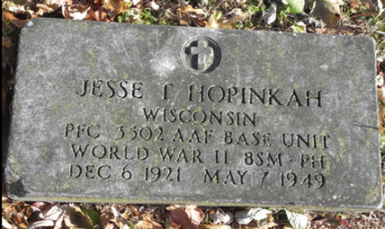 Jesse T. Hopinkah (grave)