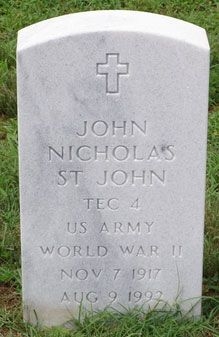 John N. St John (grave)