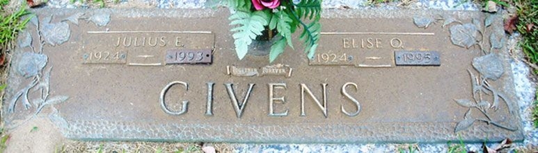 Julius E. Givens (grave)