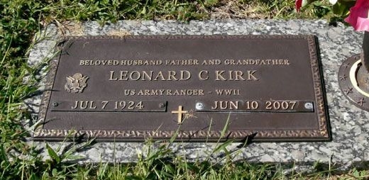 Leonard C. Kirk (grave)