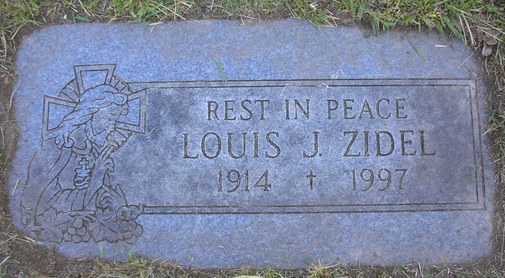 Louis J. Zidel (grave)