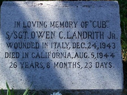 O. Landrith (grave)
