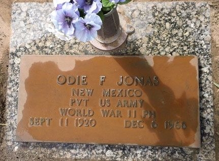 Odie F. Jonas (grave)