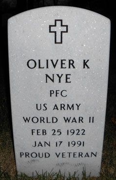 Oliver K. Nye (grave)