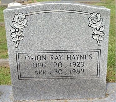 Orion R. Haynes (grave)