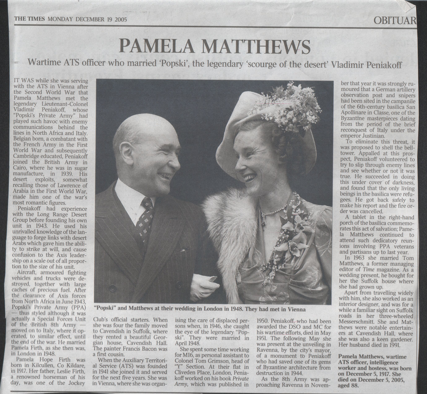Pamela Matthews (obituary)
