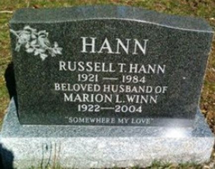 Russell T. Hann (grave)