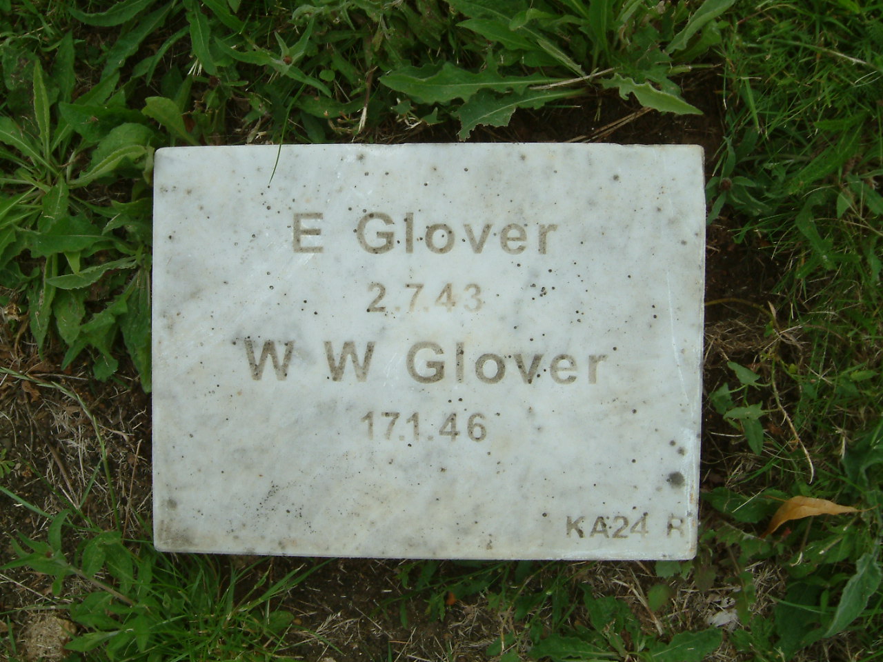 W. Glover (Grave)