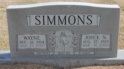 Wayne Simmons (grave)